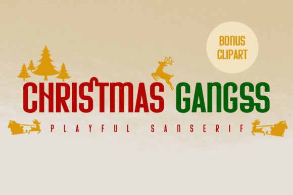 Christmas Gangss: The Versatile Sans Serif for Festive Design