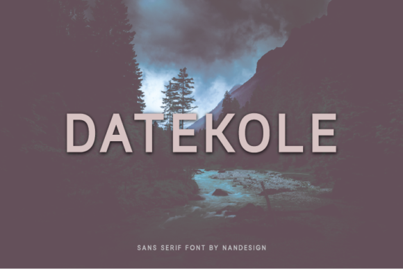 Datekole: The Minimal Sans Serif Font for Crafters