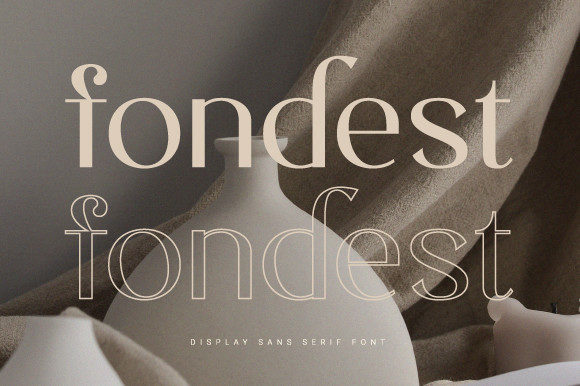 Fondest: A Modern Sans Serif Typeface for Branding