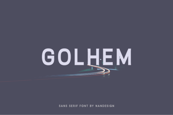 Golhem: A Minimal Sans Serif Font for Editorial Design