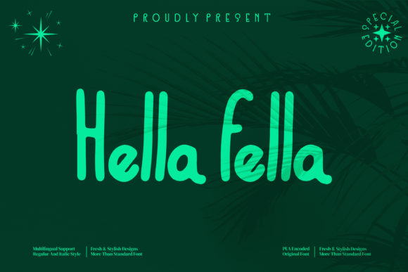 Hella Fella: A Modern Sans Serif Font for Makers
