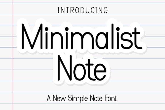Minimalist Note Font for Professional Branding