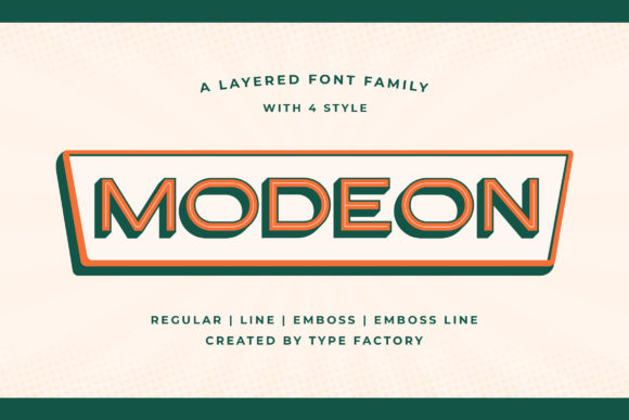 Modeon: The Modern Typeface for Bold Branding
