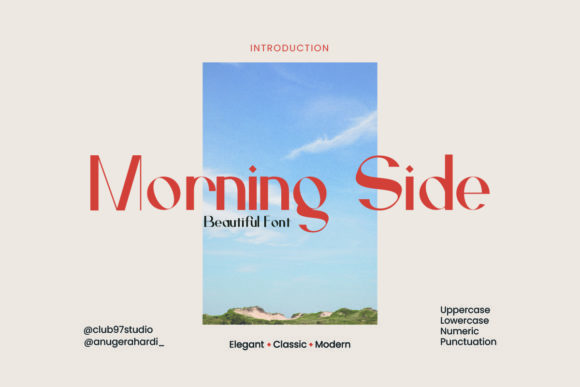 Morning Side: A Modern Sans Serif for Editorial Design