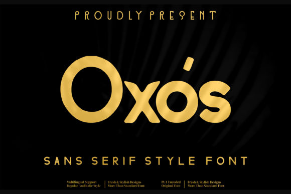Oxos: A Vintage Brushed Sans Serif Font for Branding