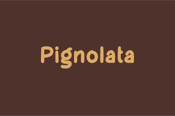 Pignolata: The Natural Sans Serif Font for Modern Brands