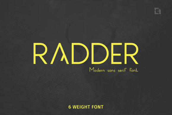 Radder: A Modern Sans Serif Font for Web Design