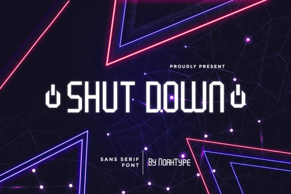Shut Down Font: Modern Typography for Tech Brands