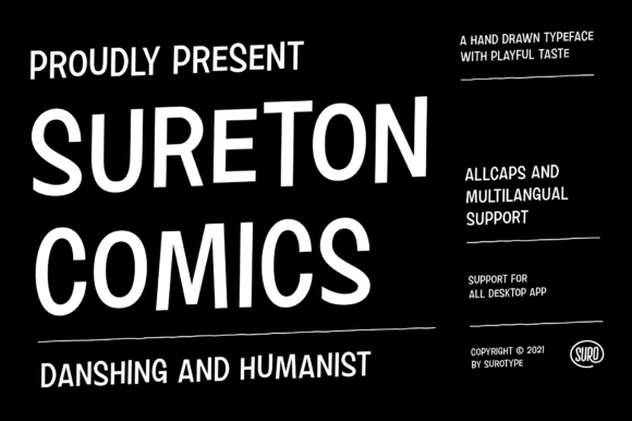 Sureton Comics: The Bold Typeface for Modern Brands