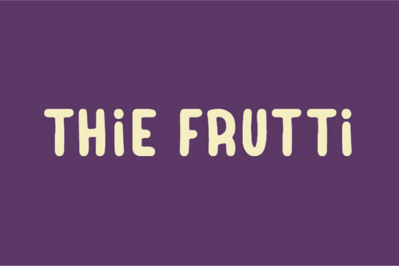 Thie Frutti Font for Authentic Handmade Designs