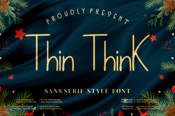 Thin Think: A Delicate Sans Serif Font for Luxury Branding