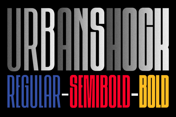 Urbanshock: A Modern Typeface for Branding